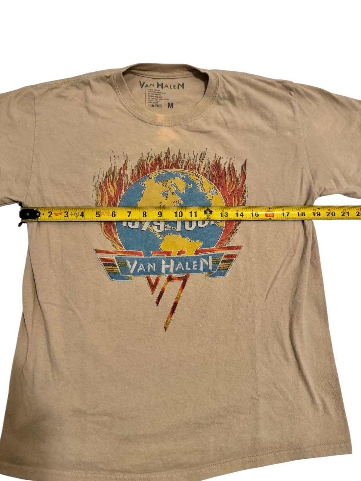 Van Halen Mens Vintage 1979 Tour Original Shirt Graphic Tee