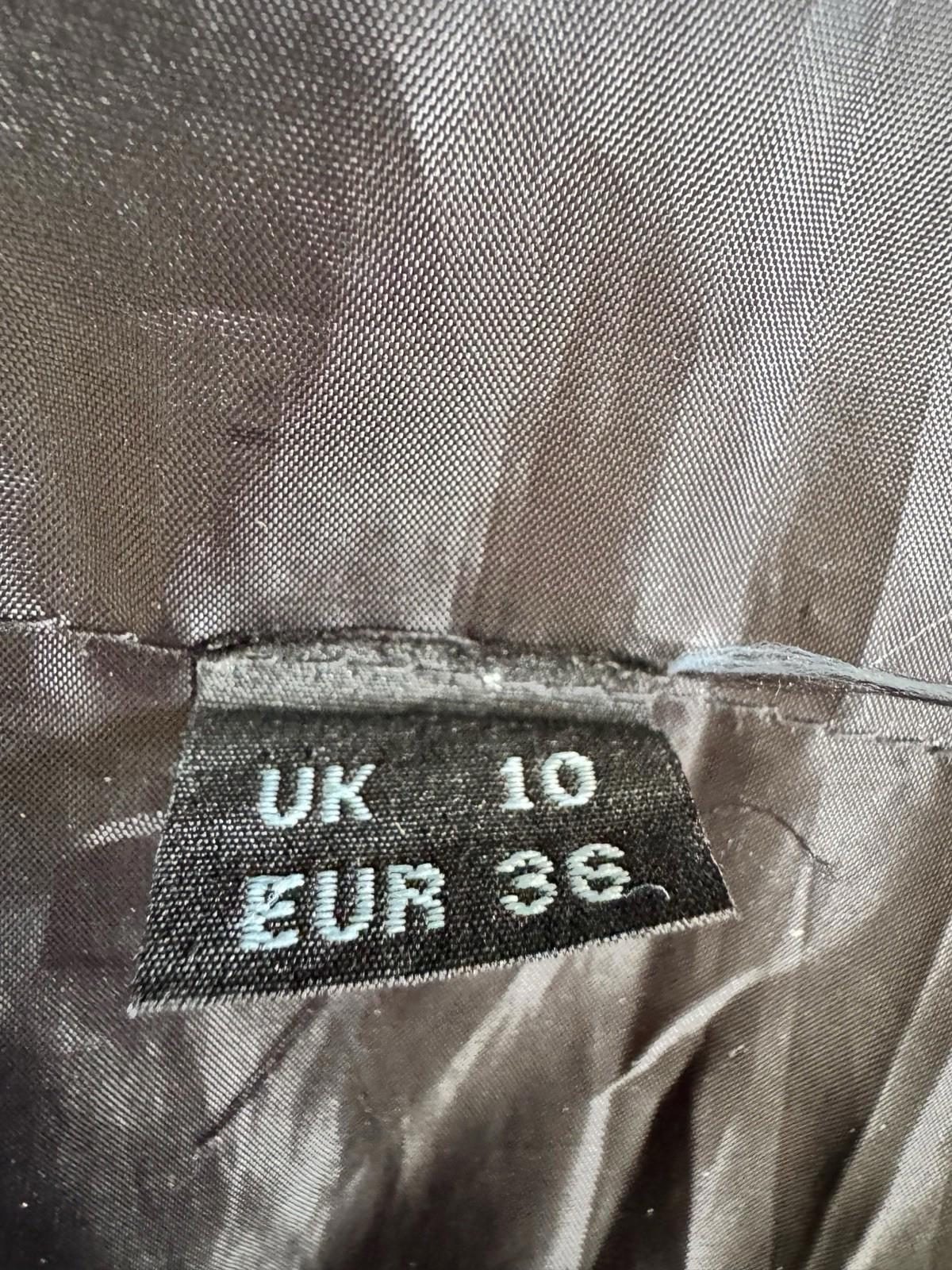 Vintage Frank Thomas BLUE Leather Motorcycle Jacket US Small UK 10 EUR 36