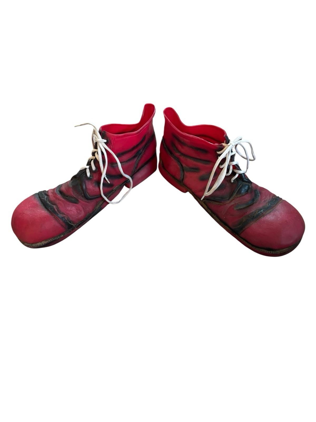 True Vintage 1960s Halloween Costume Rubber Clown Shoes Hong Kong NOT China
