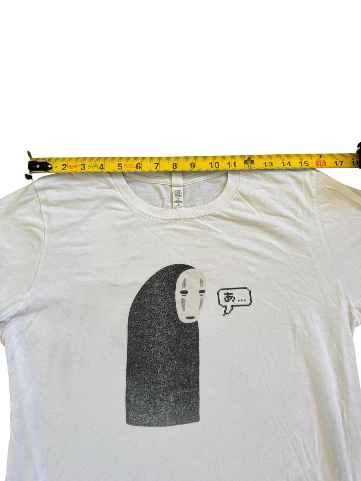 Vintage Japanese Spirited Away No Face Chihiro Haku Anime T-Shirt Japan M Soft