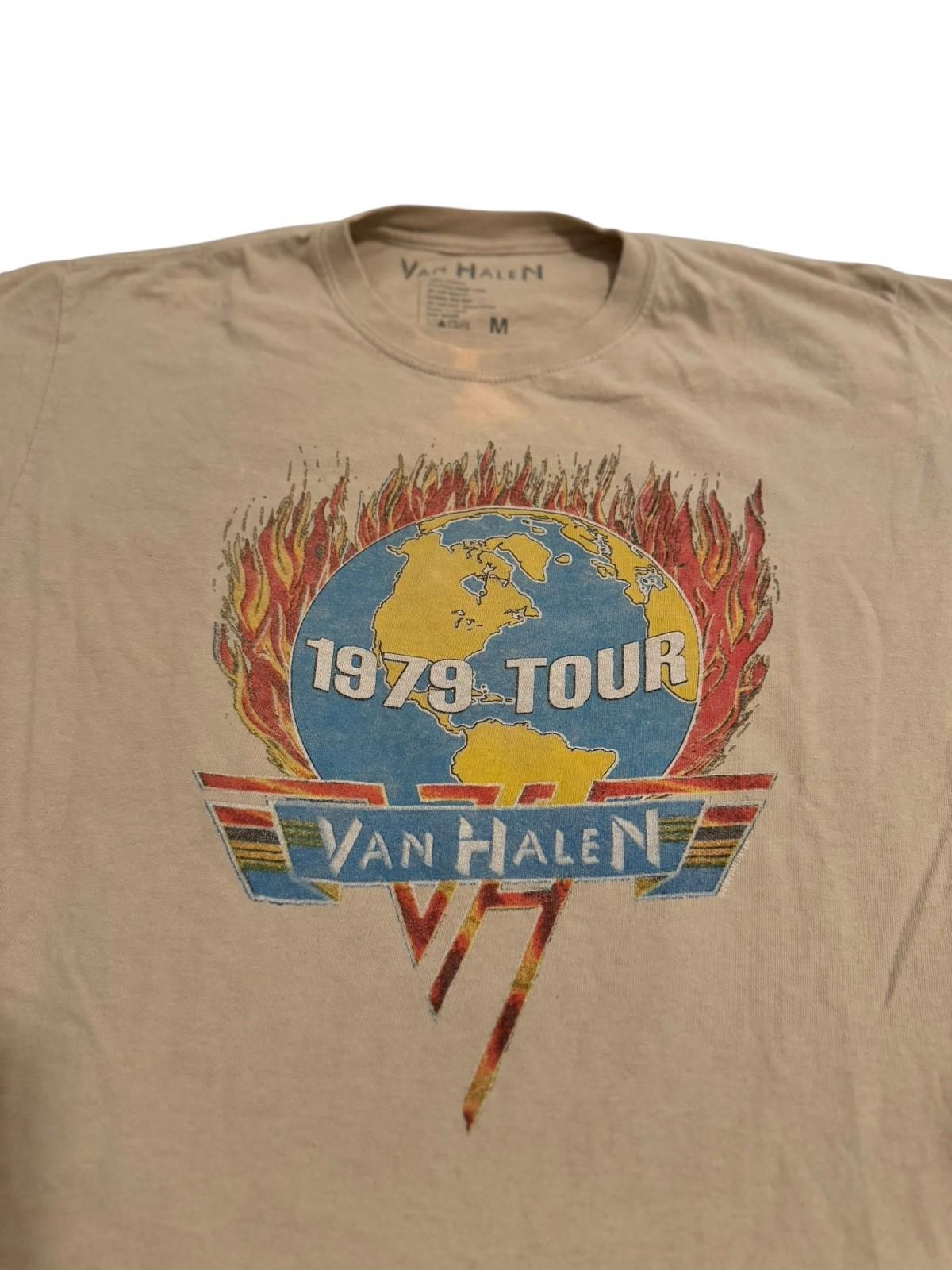 Van Halen Mens Vintage 1979 Tour Original Shirt Graphic Tee
