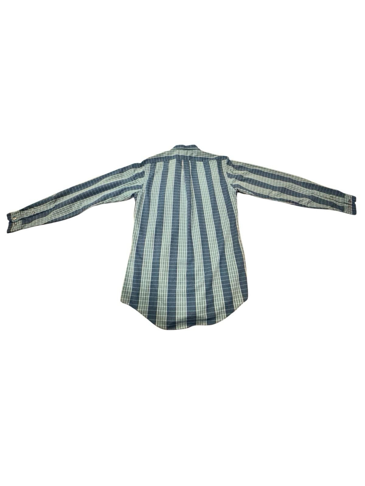 Vintage 1990’s Levi’s Blue Stripped Cotton Button Up Shirt Size Medium