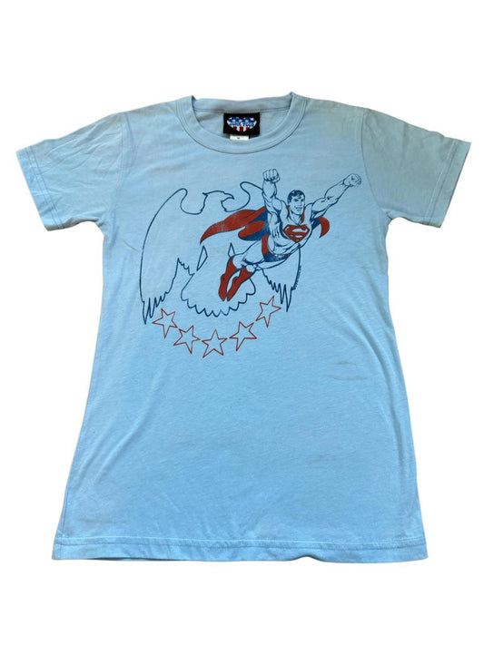 Double Sided Junk Food Superman Free To Fly T-Shirt Size Medium FREE SHIPPING!