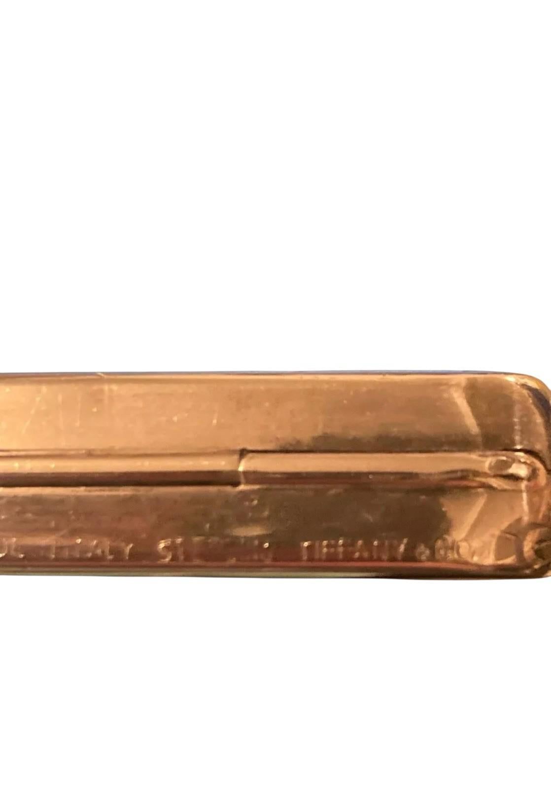 Deco Tiffany Italy Sterling Silver Cigarette Business Card Carrying Case 178g
