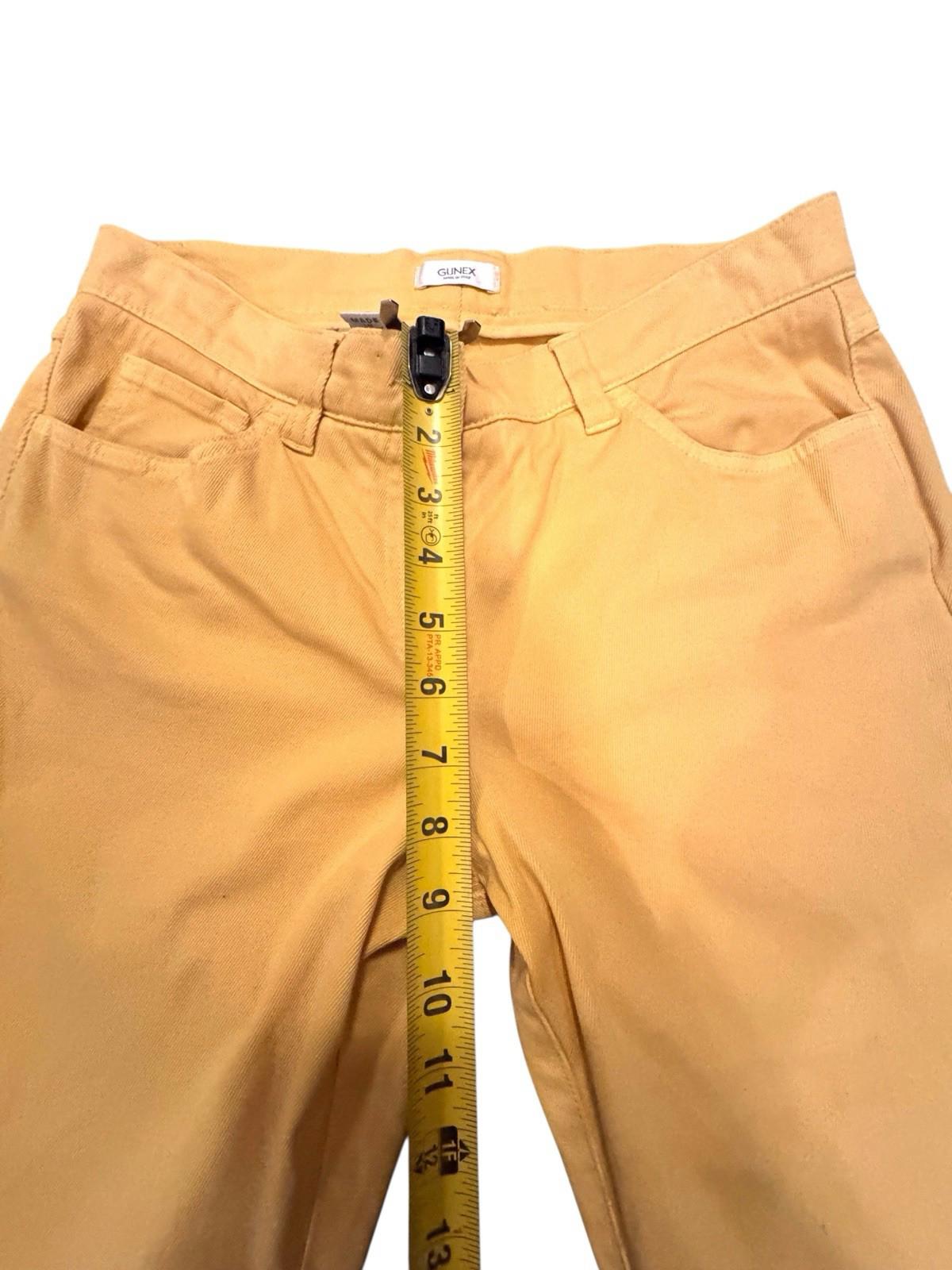 Gunex Italian Jeans Yellow Womens Size 42 Italy 6 US