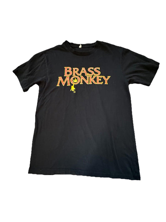 Vintage Brass Monkey Strain T-Shirt With Leaf TShirt Size Mens Medium