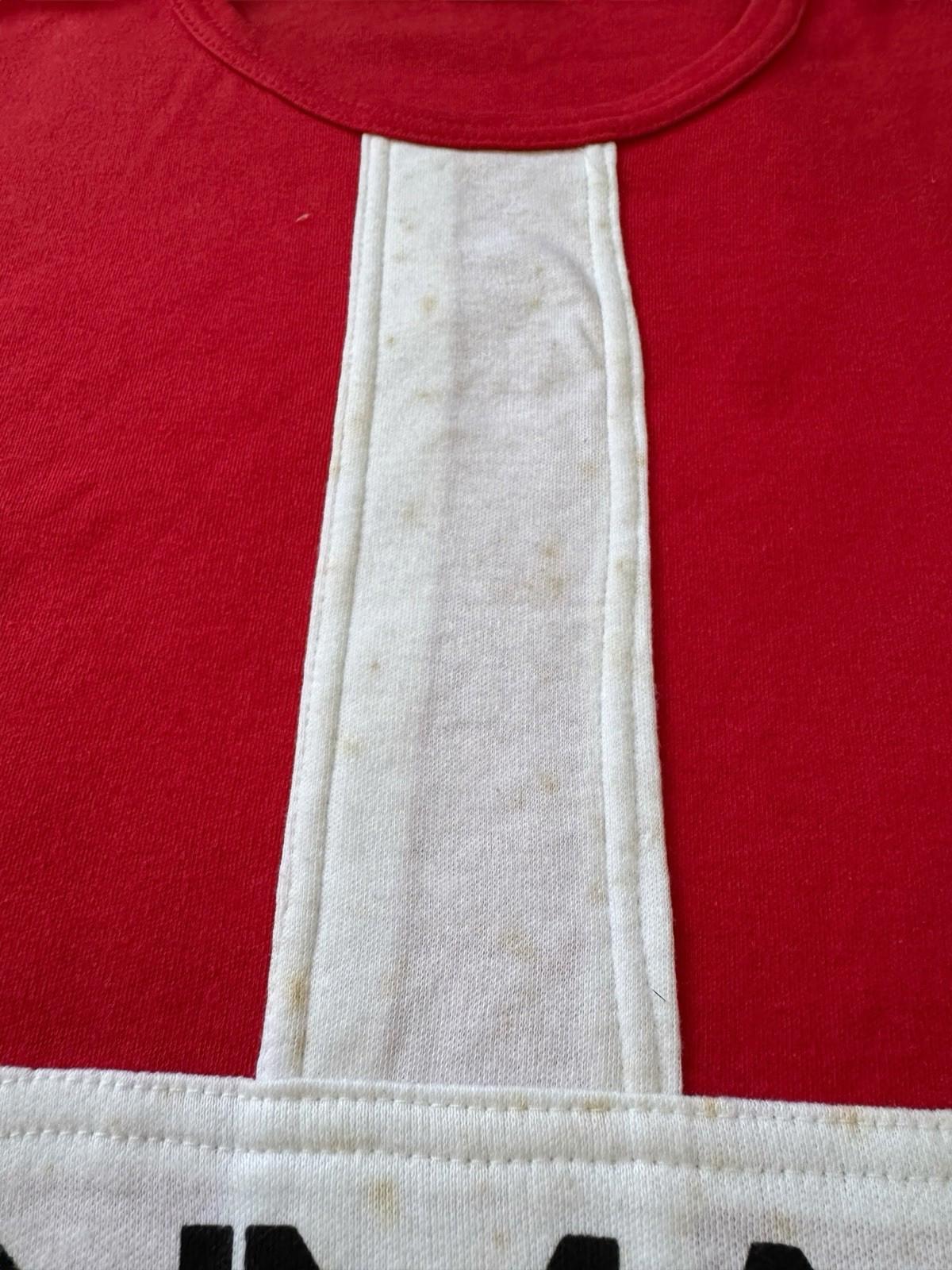 Vintage Danmark Flag Denmark Cotton Long Sleeve Shirt Red XXL