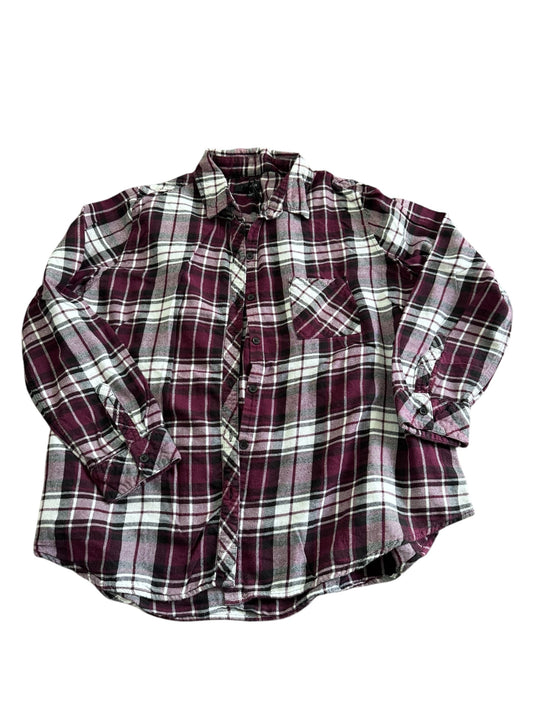 Well Worn Brand Flannel Shirt Size Large Cozy Warm