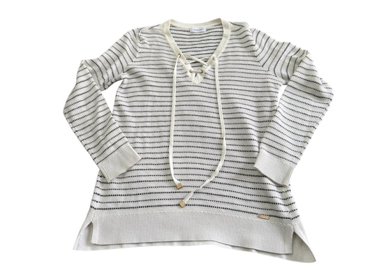 Calvin Klein Long Sleeve Top For Women Elegant Cotton Knit