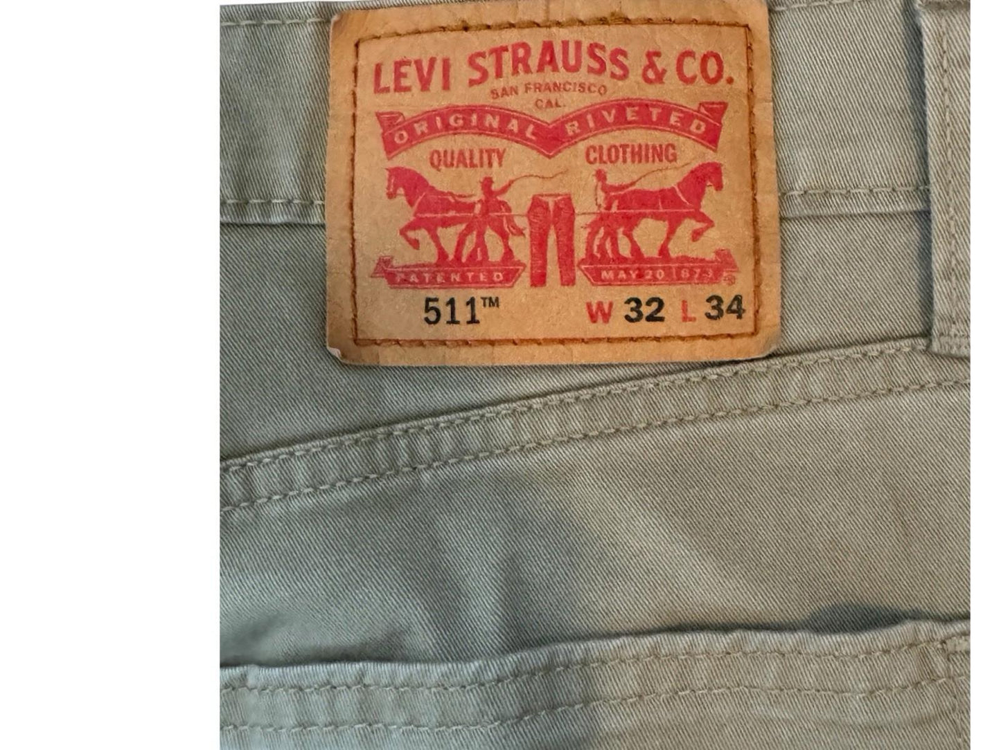Levis 511 32x34 Straight Leg Jeans Excellent Condition