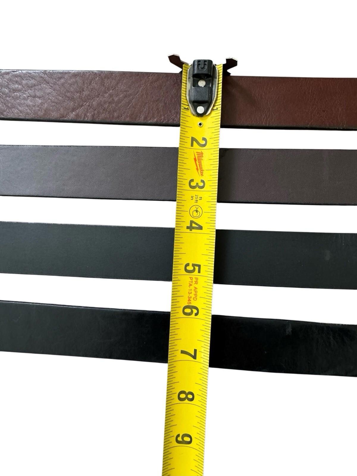 Leather Belt Lot of Four Black Brown GAP CLAIBORNE ALPINE Keep or Resell