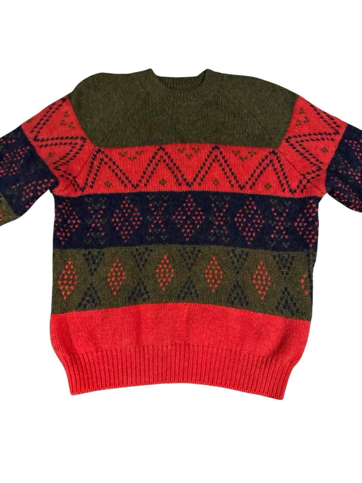 Vintage Men's or Women's Unisex Benetton Sweater 100% Wool Made in Italy