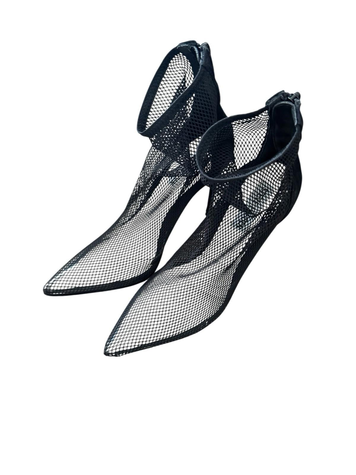Steve Madden Mesh And Suede Stiletto Heel Shoes Size 7.5