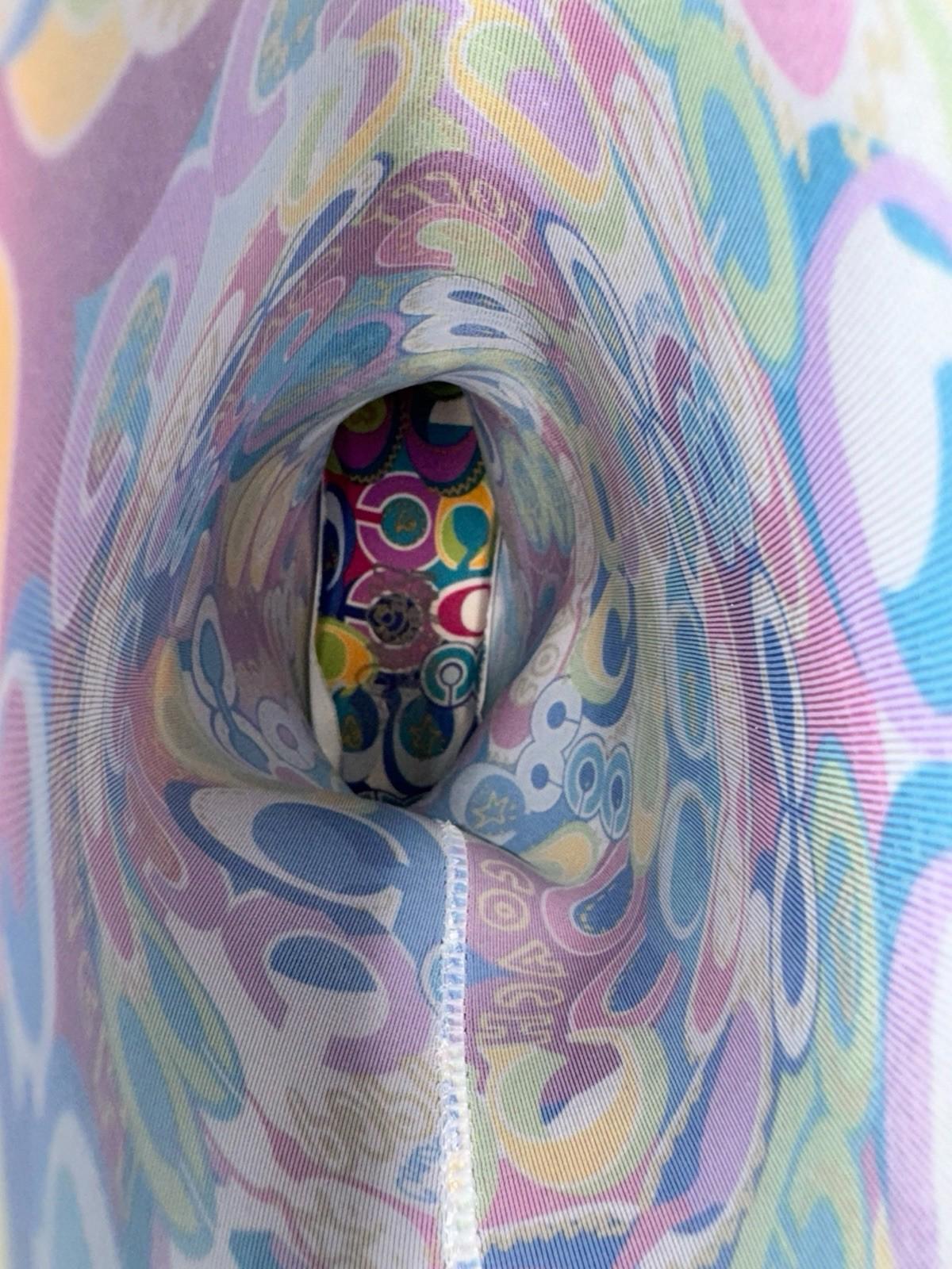 Coach Limited Edition Poppy Graffiti Colorful Rain Boots Size 7