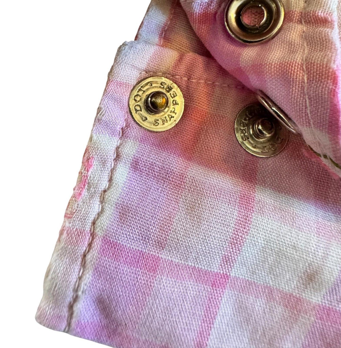 Vintage 1950s Levi's Dan River Western Wear Pink Snap Button Cowgirl Shirt