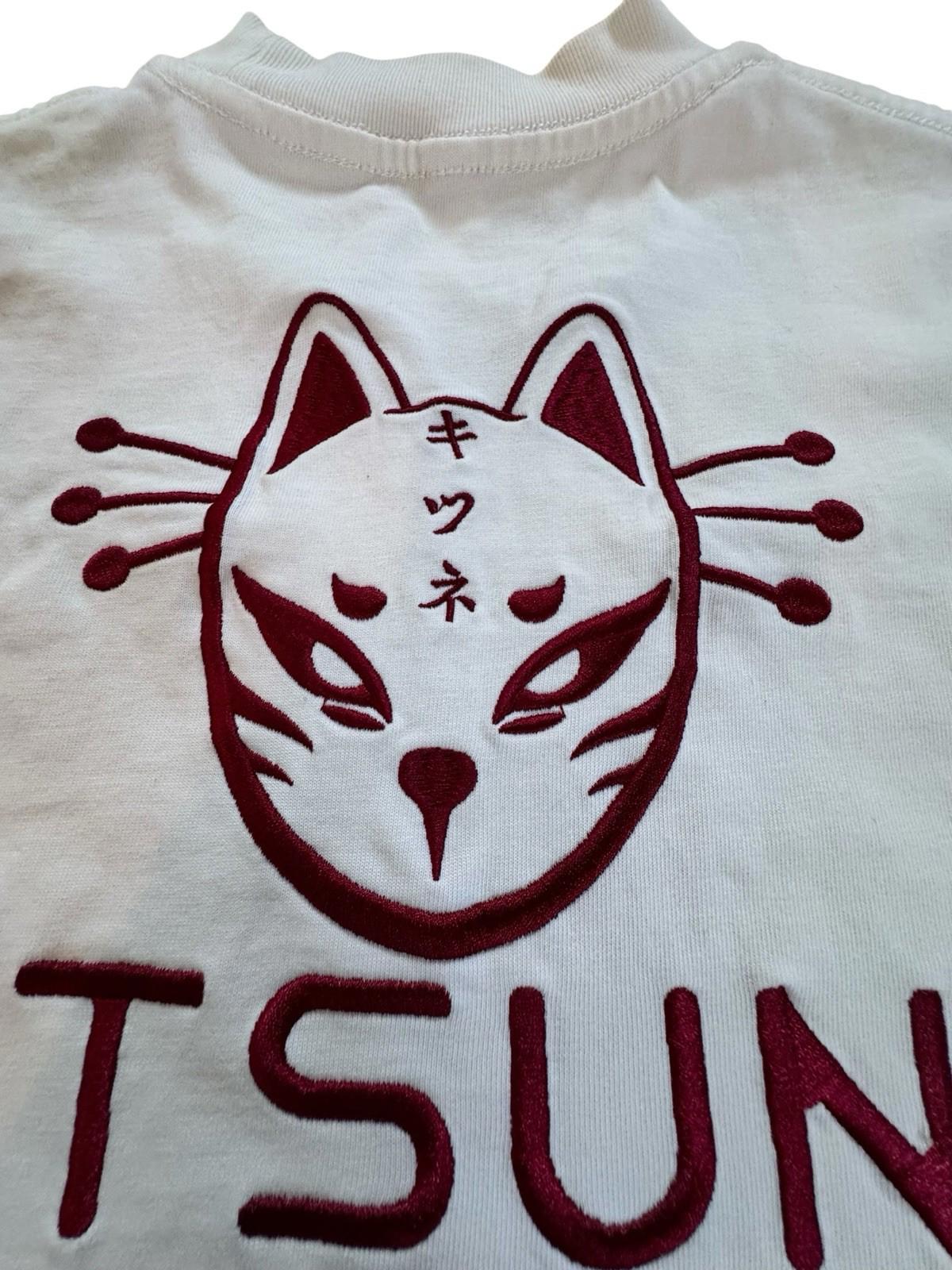 Japanese KITSUNE Heavy White 100% Cotton Mens TShirt Check Dimensions XS