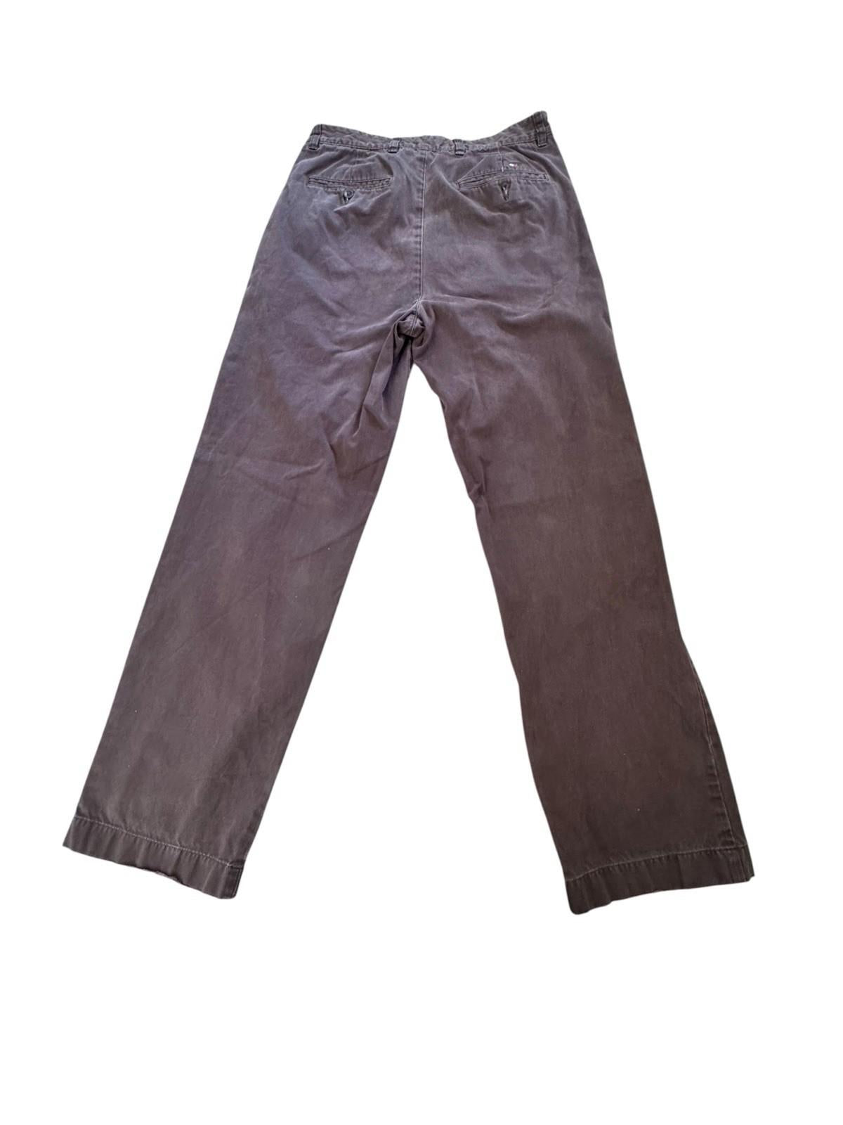 Vintage Tommy Hilfiger Chino Pants Mens W31 L32 Chocolate Brown Baggy Straight