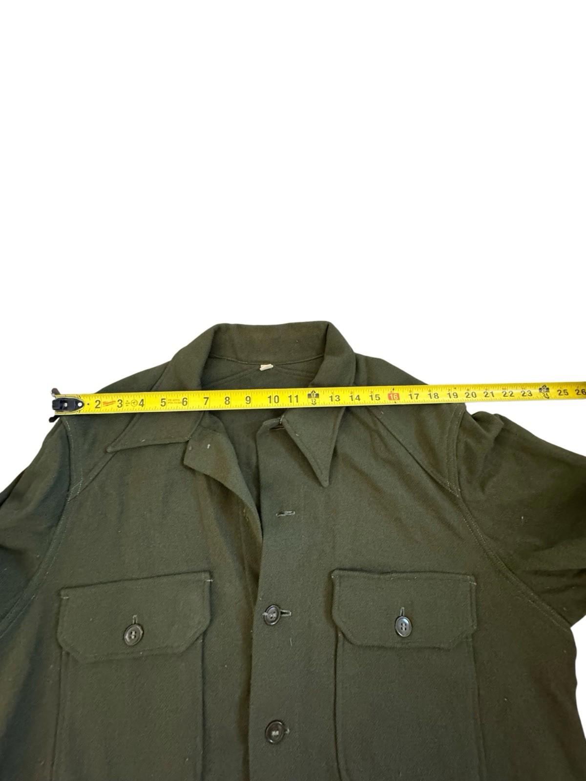 Vintage 1952 US Army Wool Military Field Jacket Large