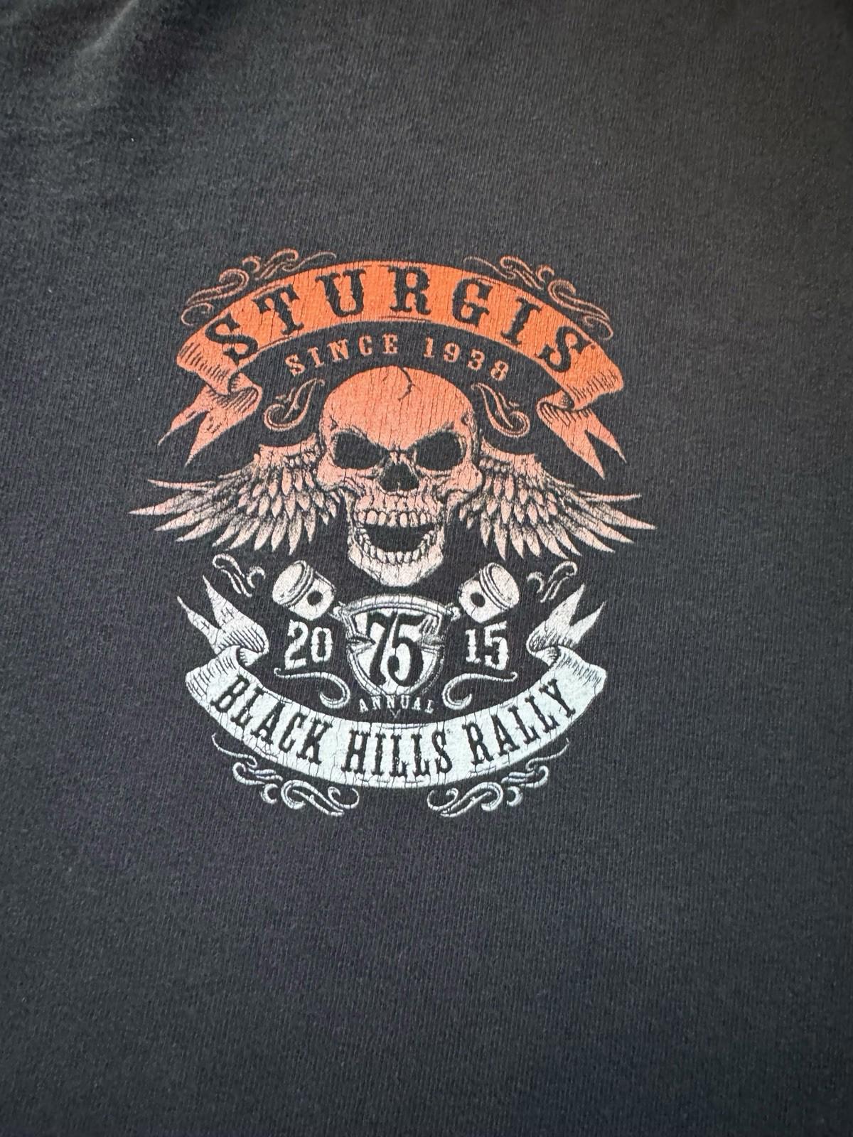 Harley Davidson Sturgis Black Hills Rally 2015 South Dakota T-Shirt Men XXXL 3XL