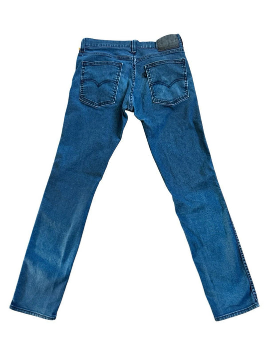 Levis 511 Indigo Blue Jeans Size 32 x 34 Denim Excellent Condition