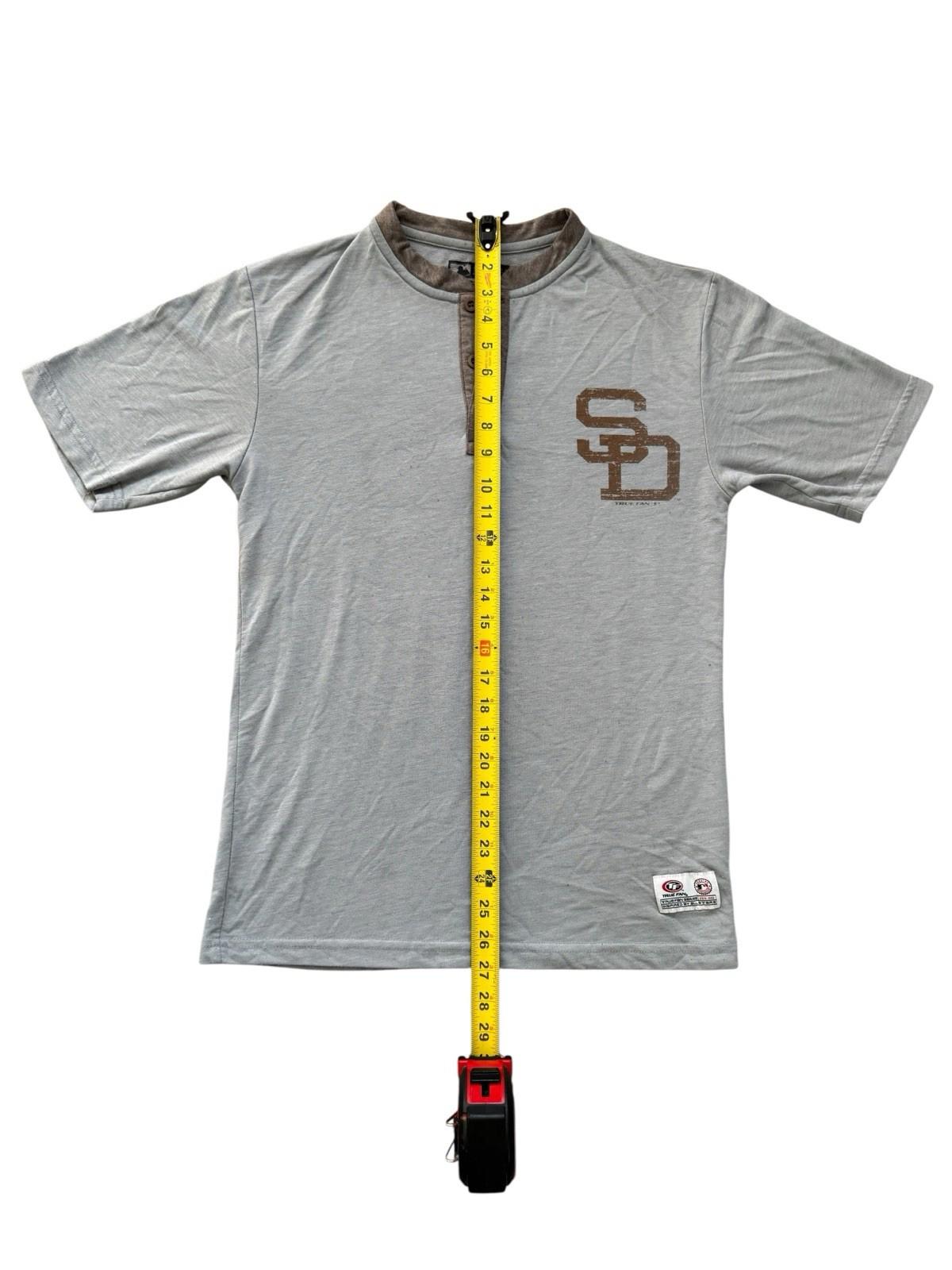 Vintage 1990s San Diego Padres True Fan Baseball Jersey T-Shirt Size Small