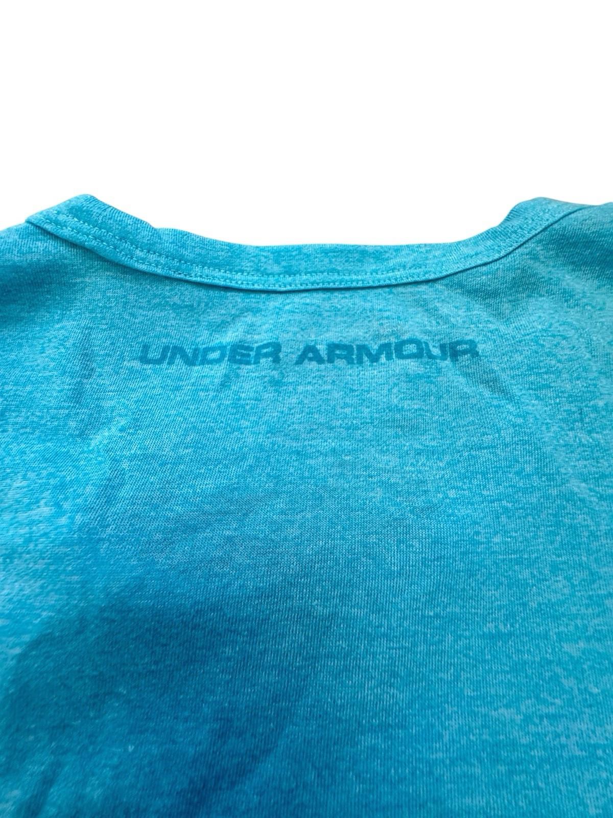 Under Armour Teal Blue Threadborne Three-Quarter Sleeve Athletic Shirt L