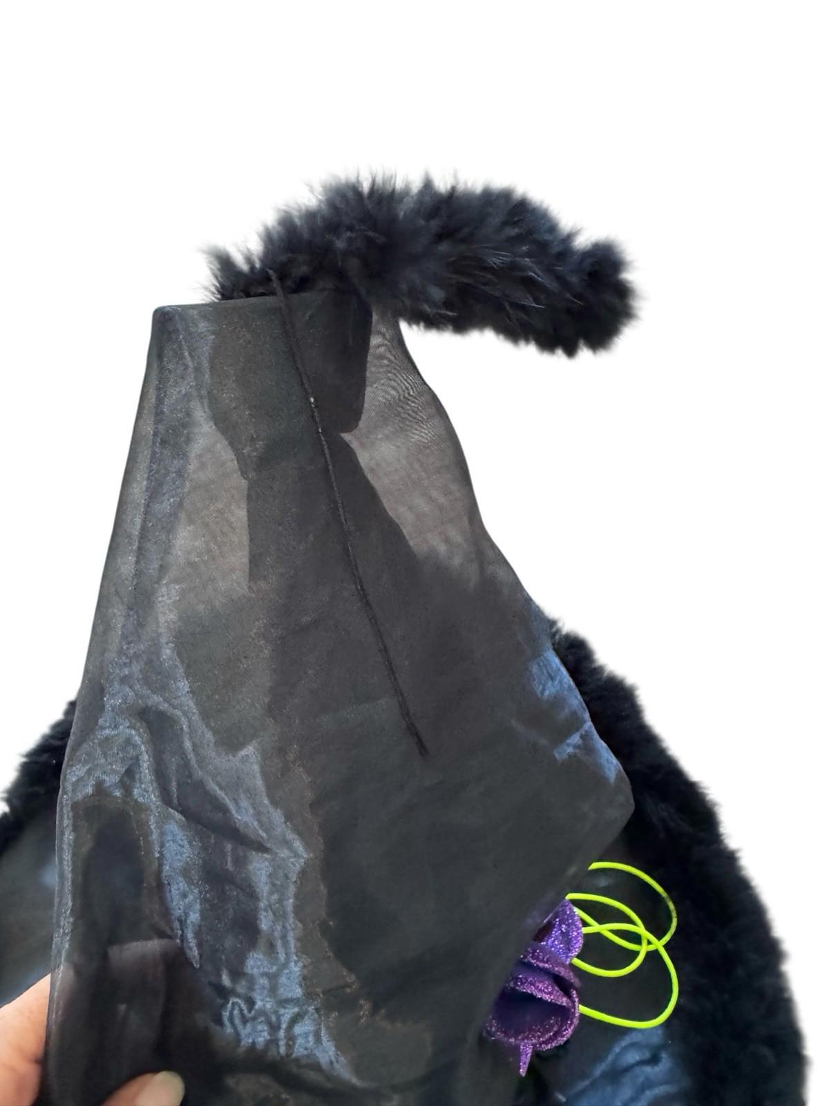 Wayne M Kleski Halloween Costume Designer Witch Hat With Purple Flowers