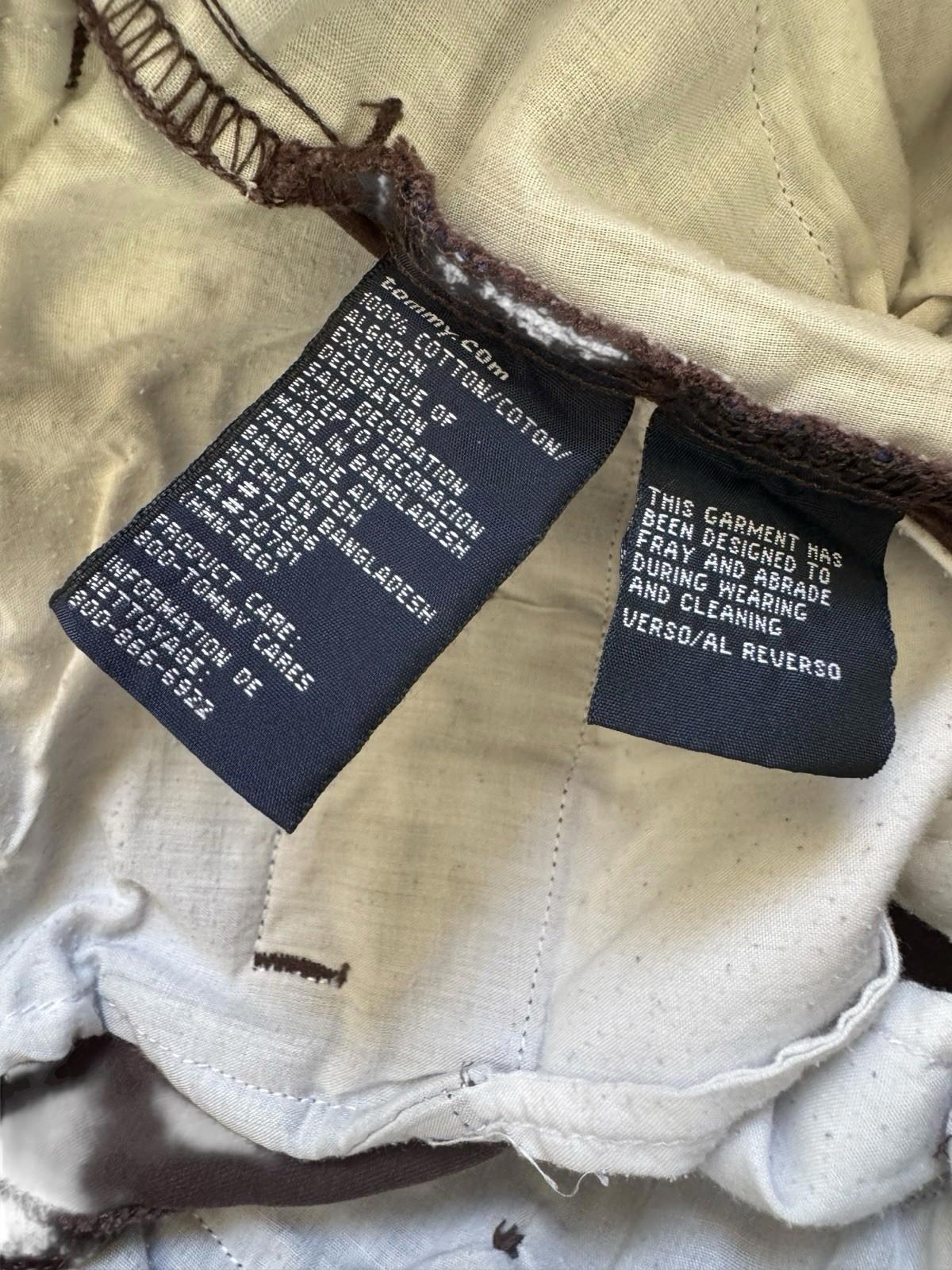Vintage Tommy Hilfiger Chino Pants Mens W31 L32 Chocolate Brown Baggy Straight
