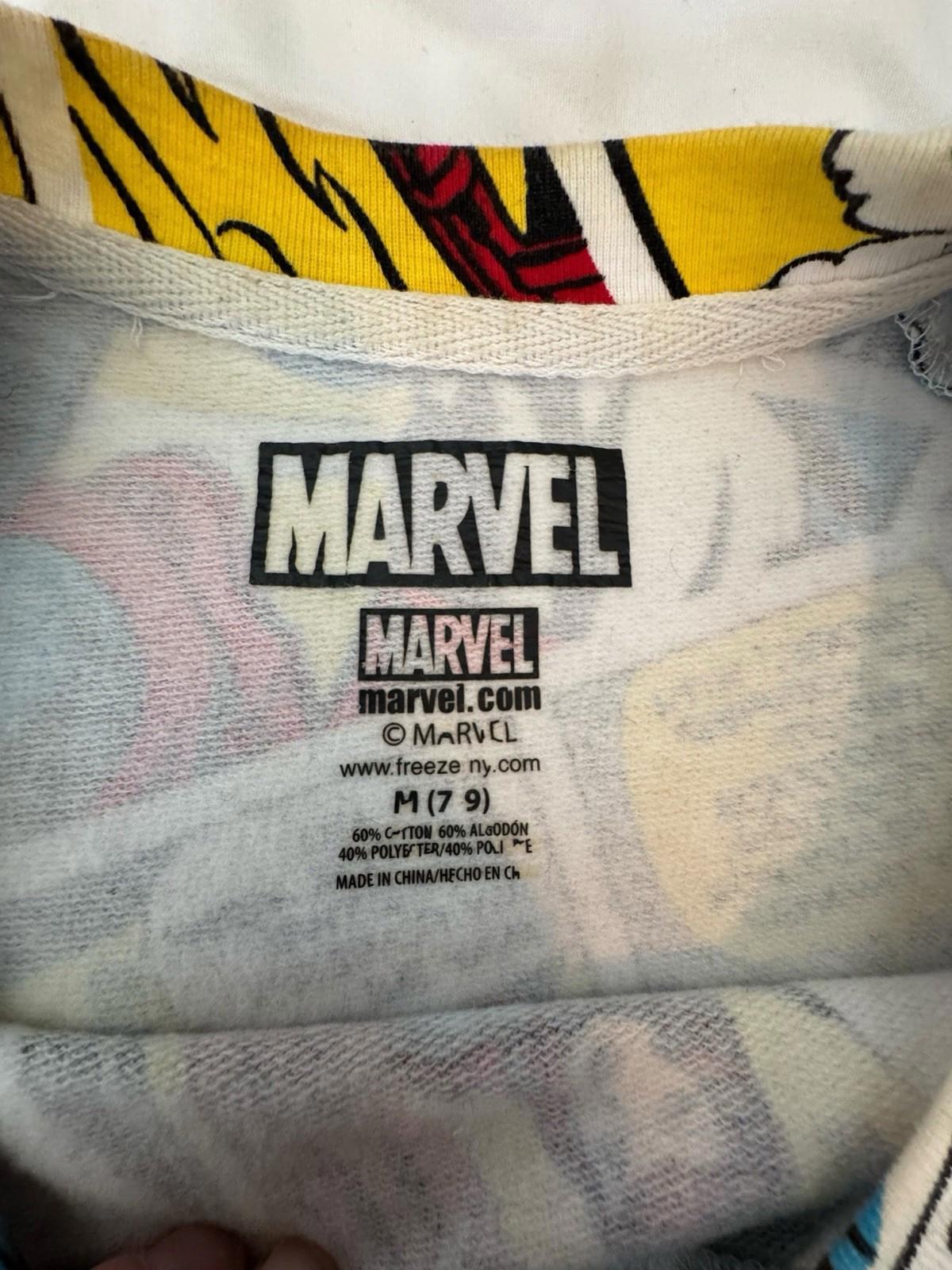Marvel Comic Strip Long Sleeve Shirt Comic Book Size Medium