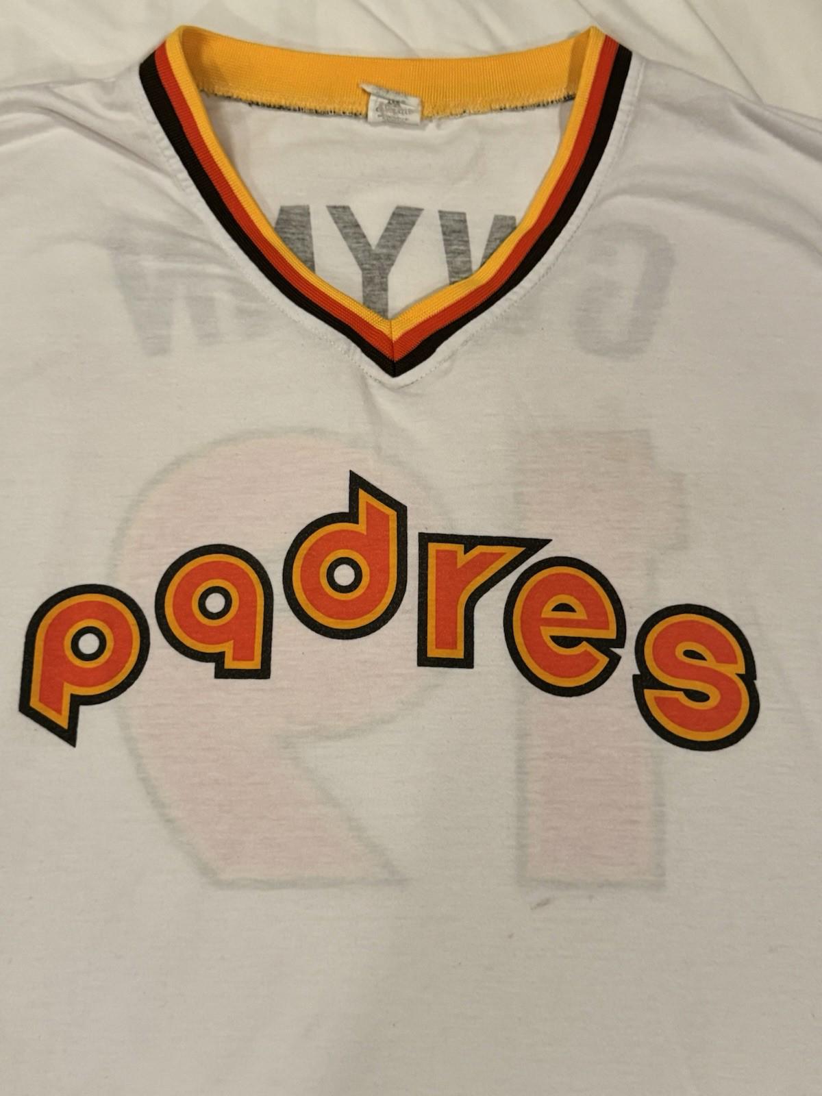 Vintage MLB San Diego Padres Stadium Souvenir Jersey T-Shirt Tony Gwynn #19 XL