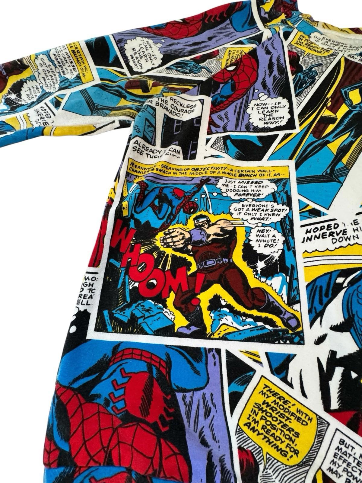 Marvel Comic Strip Long Sleeve Shirt Comic Book Size Medium