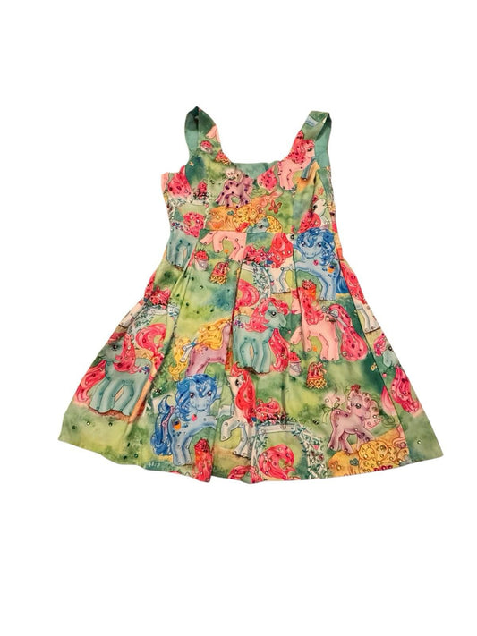 Iron Fist BEDAZZLED My Little Pony Dolls Mini Dress Colorful Drag Kawaii OOAK XL
