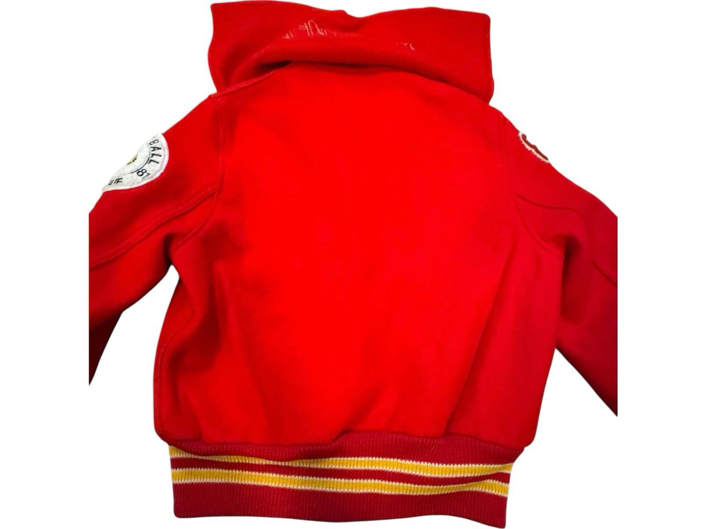 Vintage Skookum Women's Wool Red Yellow Softball JV Varsity Jacket Halloween