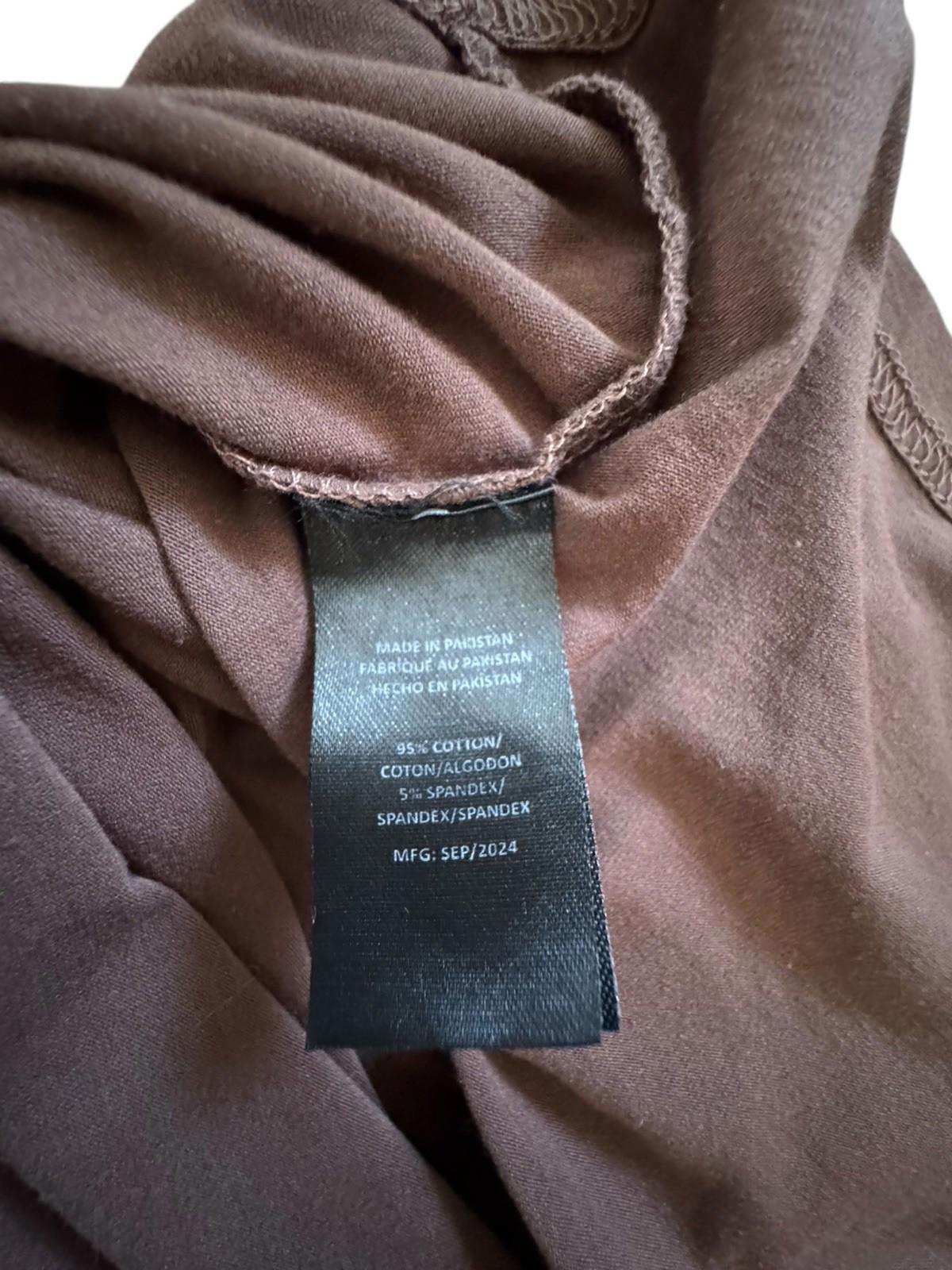 Kenneth Cole New York T-Shirt Kids Young Adult Tee Logo TShirt Brown Size 7