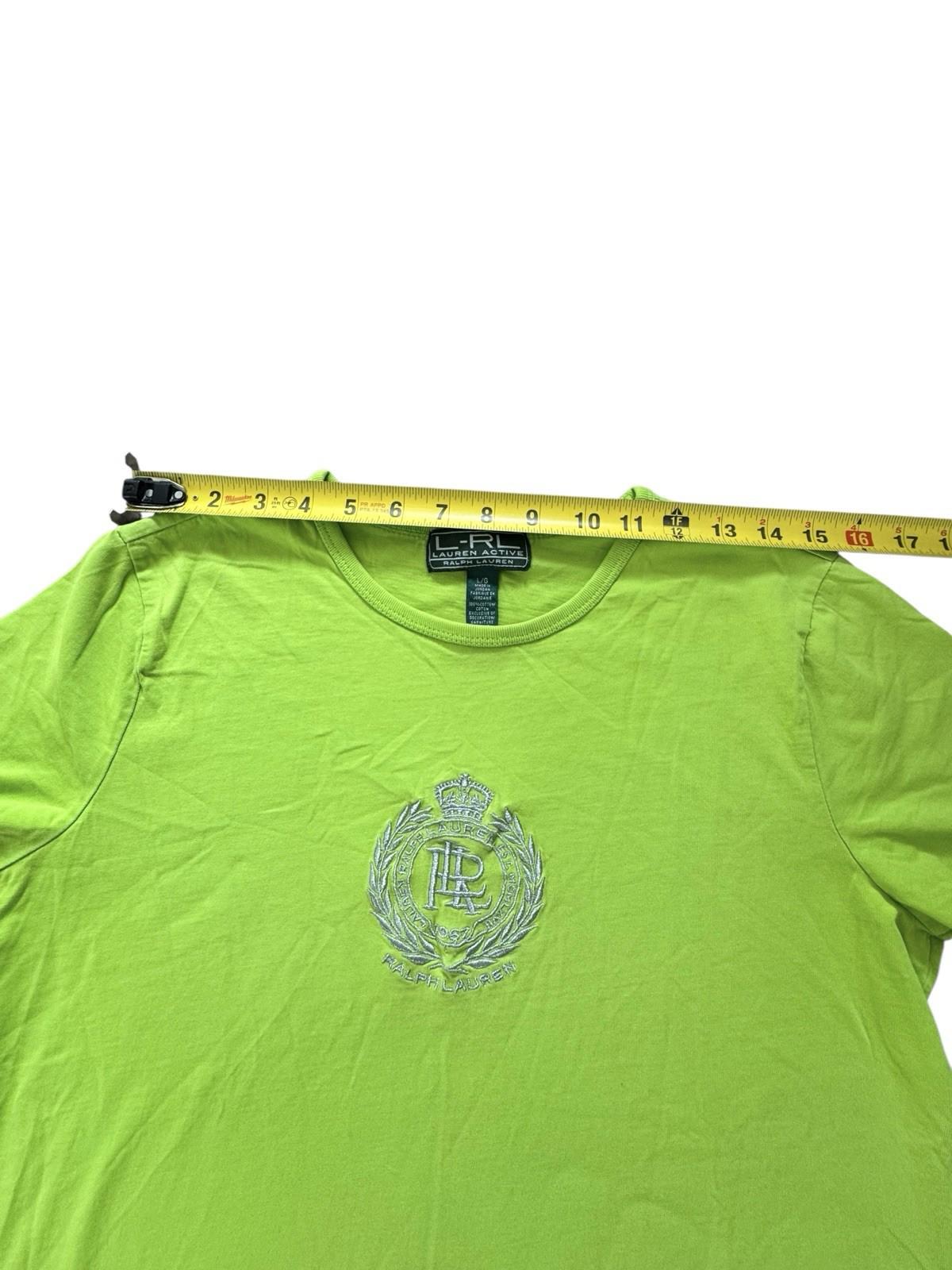 Vintage 1990s LRL Ralph Lauren Women's Green T-Shirt Size Large Made in USA