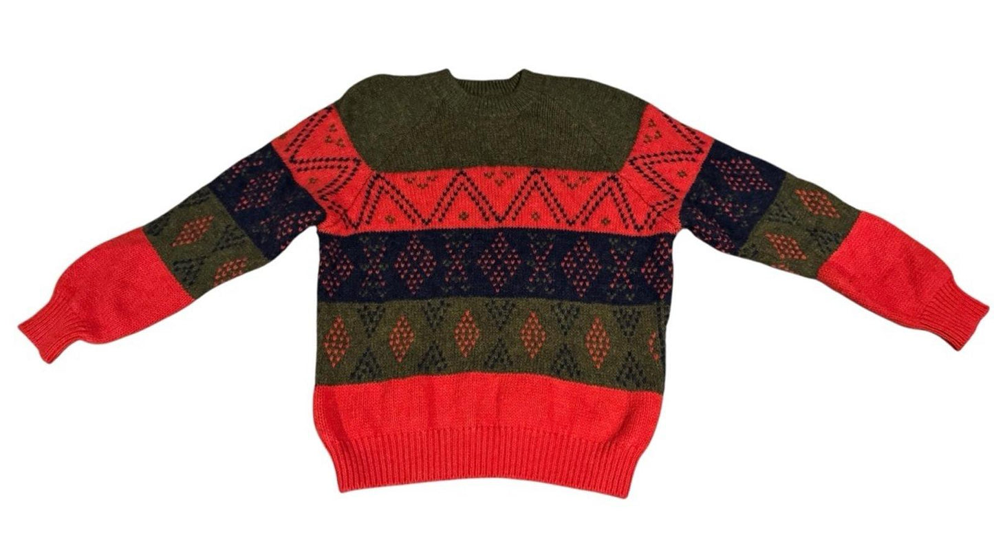 Vintage Men's or Women's Unisex Benetton Sweater 100% Wool Made in Italy