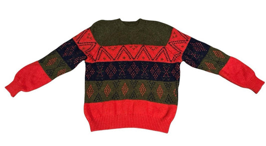 Vintage Men's or Women's Unisex Benetton Sweater 100% Wool Made in Italy