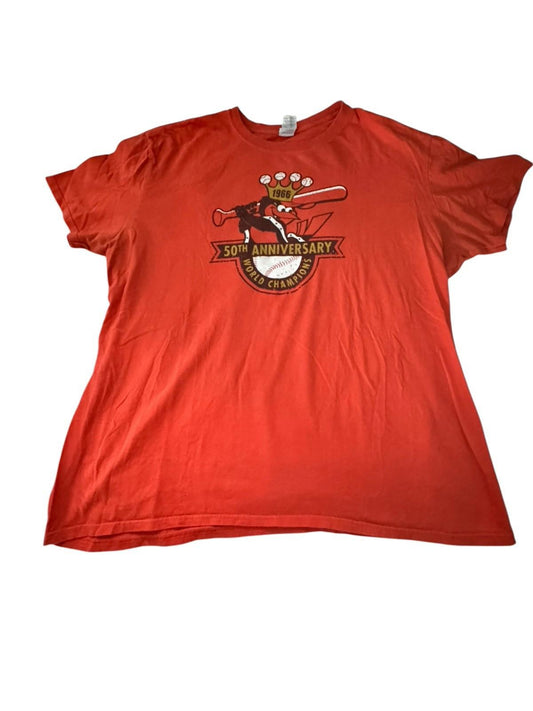 Baltimore Orioles 2016 50th Anniversary 1966 World Series T Shirt Size XL