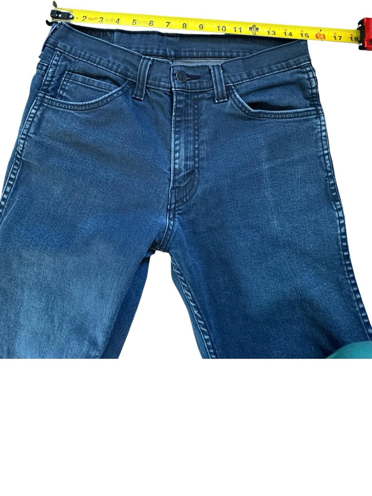 Levis 511 Indigo Blue Jeans Size 32 x 34 Denim Excellent Condition