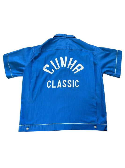 Vintage Hilton Bowling Shirt CUNHA CLASSIC AJBC Coach Patch California Medium
