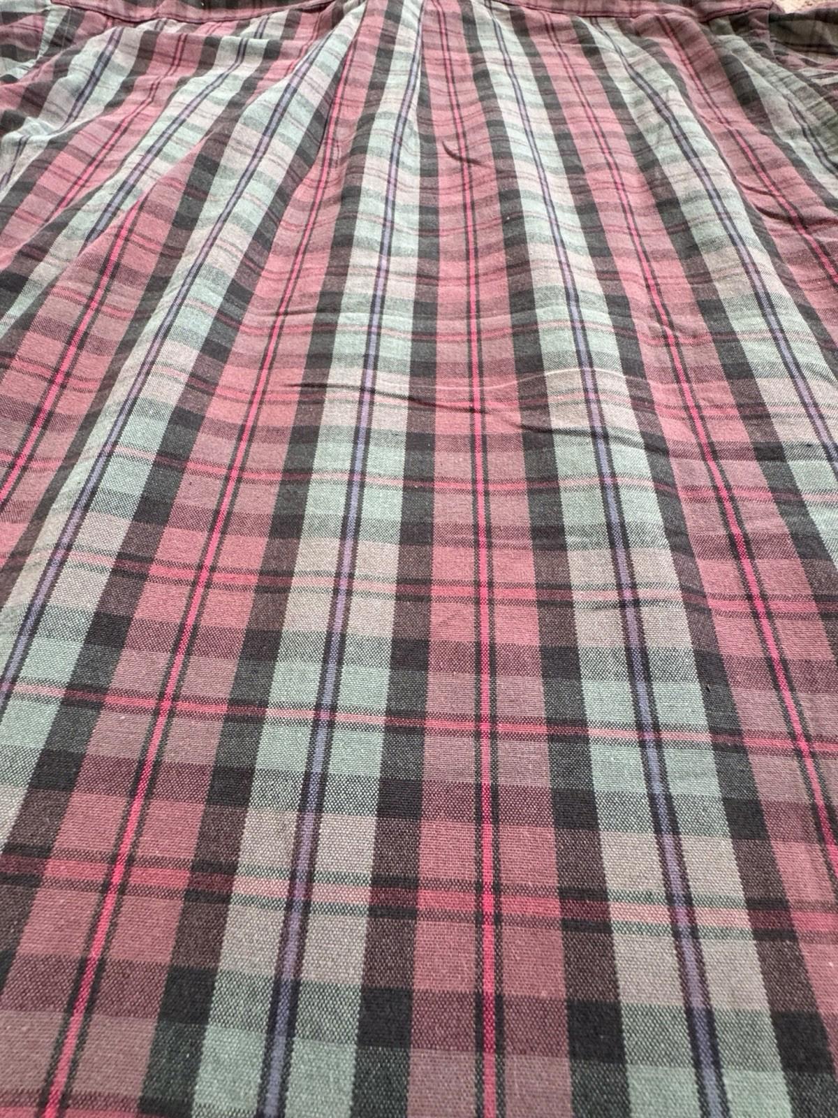 Ralph Lauren Men's Medium Blake Plaid Cotton Long Sleeve Button Down Shirt