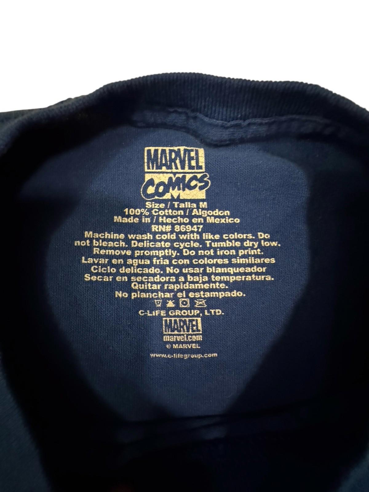 Marvel Spiderman Blue Tshirt Comic Movie T-Shirt Tee Shirt Mens M Spider-Man