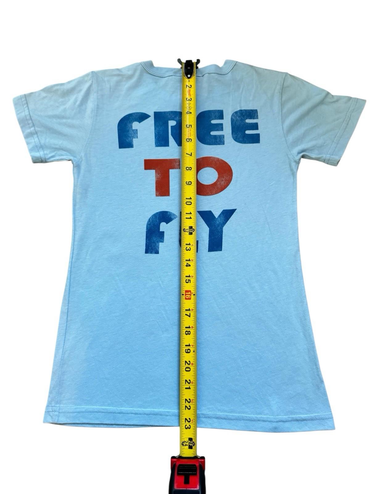 Double Sided Junk Food Superman Free To Fly T-Shirt Size Medium FREE SHIPPING!