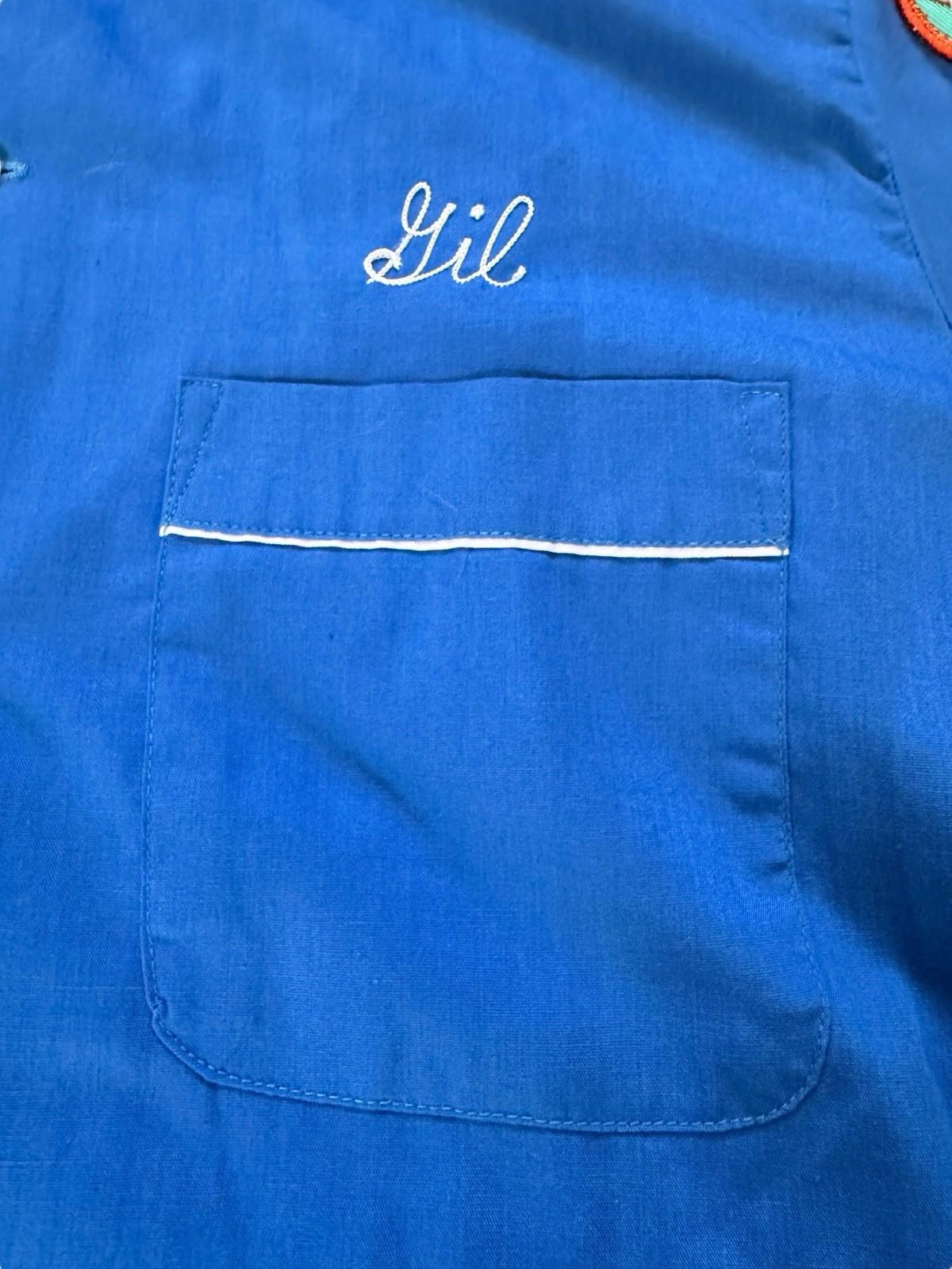 Vintage Hilton Bowling Shirt CUNHA CLASSIC AJBC Coach Patch California Medium