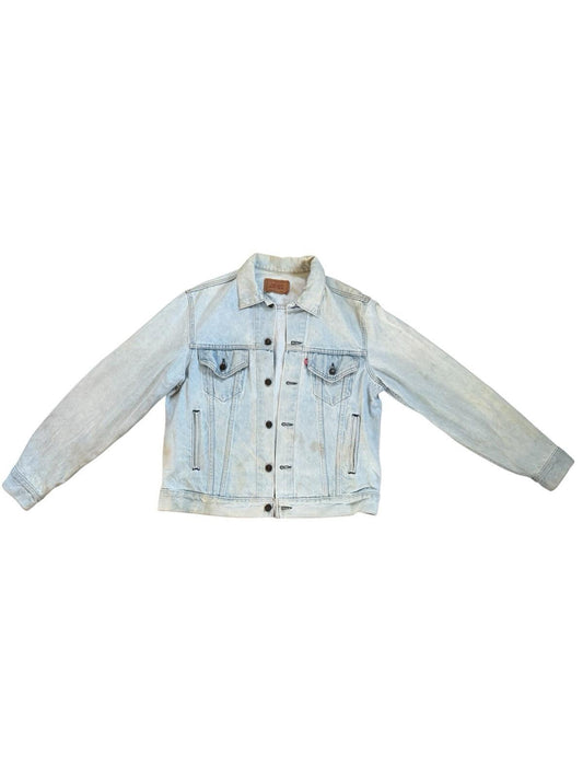 Vintage 1970s Levi's Faded Denim Jacket 70506-0211 Size Large MADE IN USA