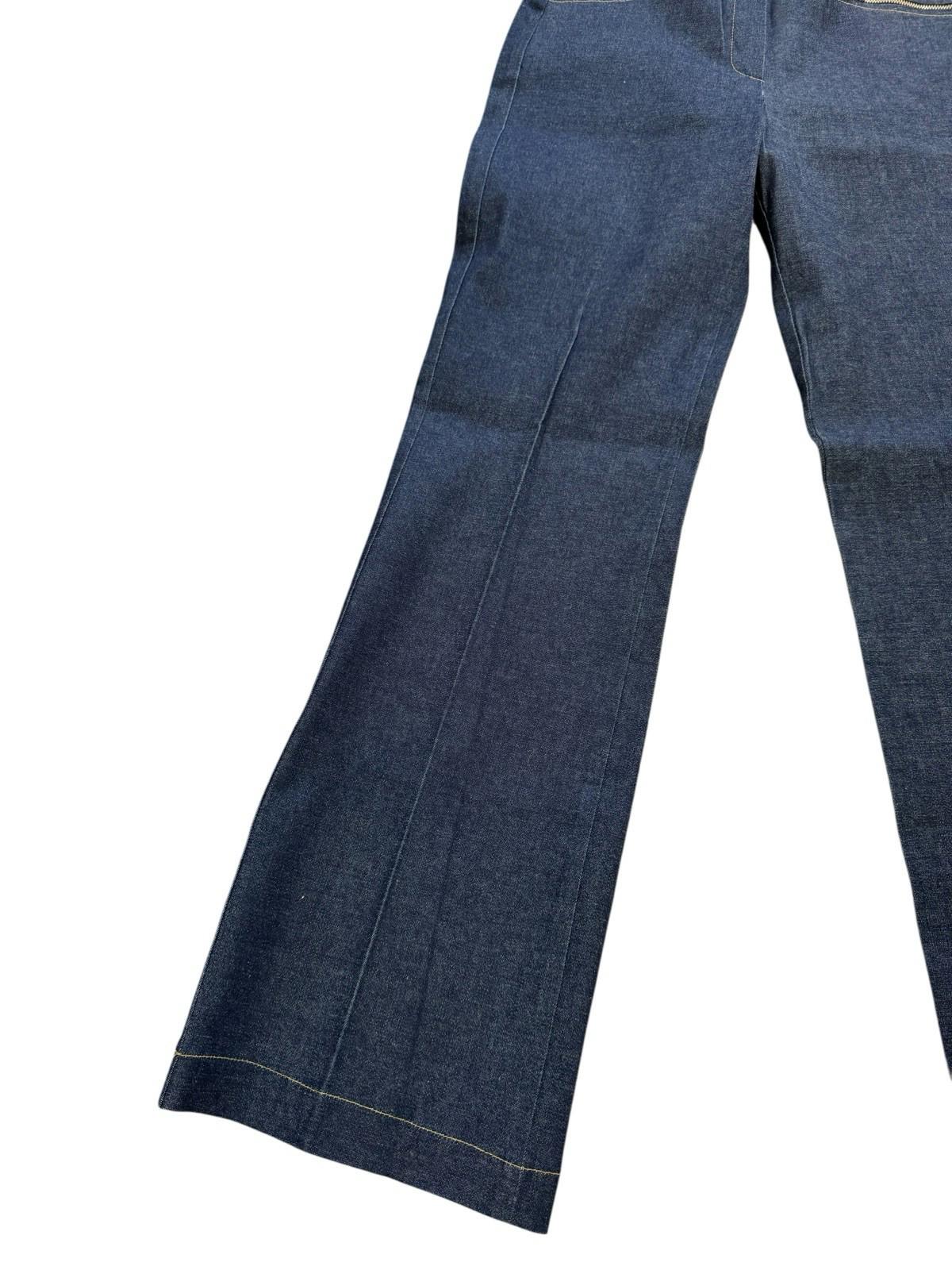 Rare Vintage BACI Stretch Jeans Dead Stock Size 8 Hippy 1970s Zipper Pockets