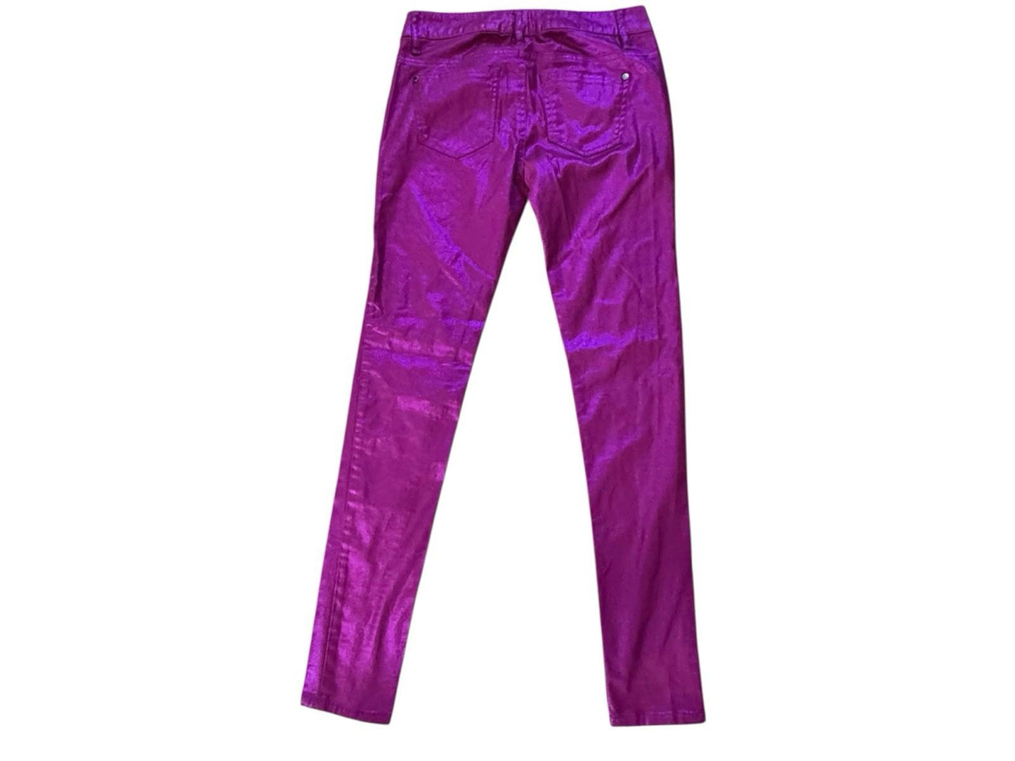 Tinseltown Denim Couture Women's Fuchsia Dark Pink Jeans Pants Size 3 Halloween