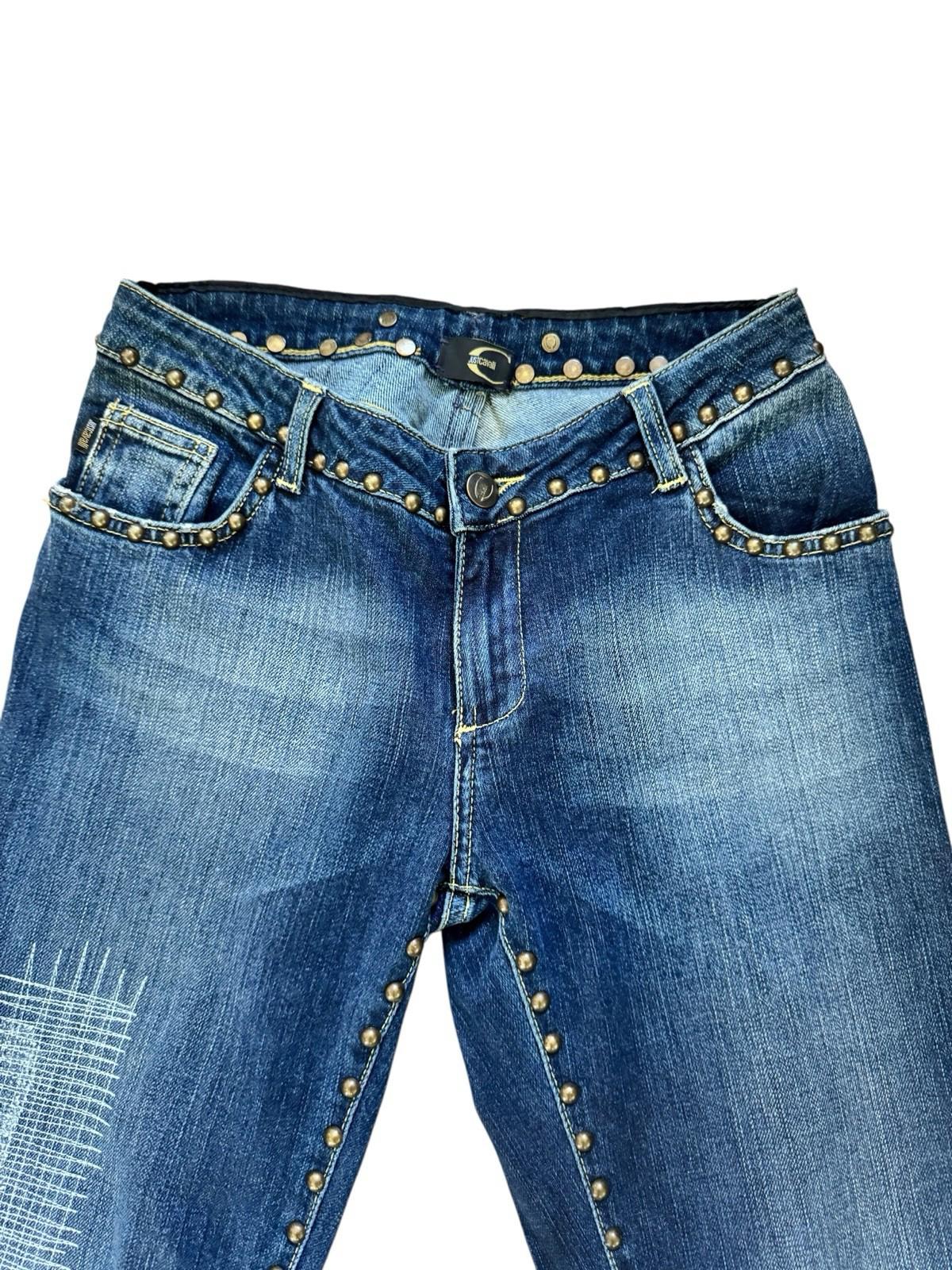 Italian Designer Just Cavalli Roberto Cavalli Rivet Jeans Pants 28x42 Italy