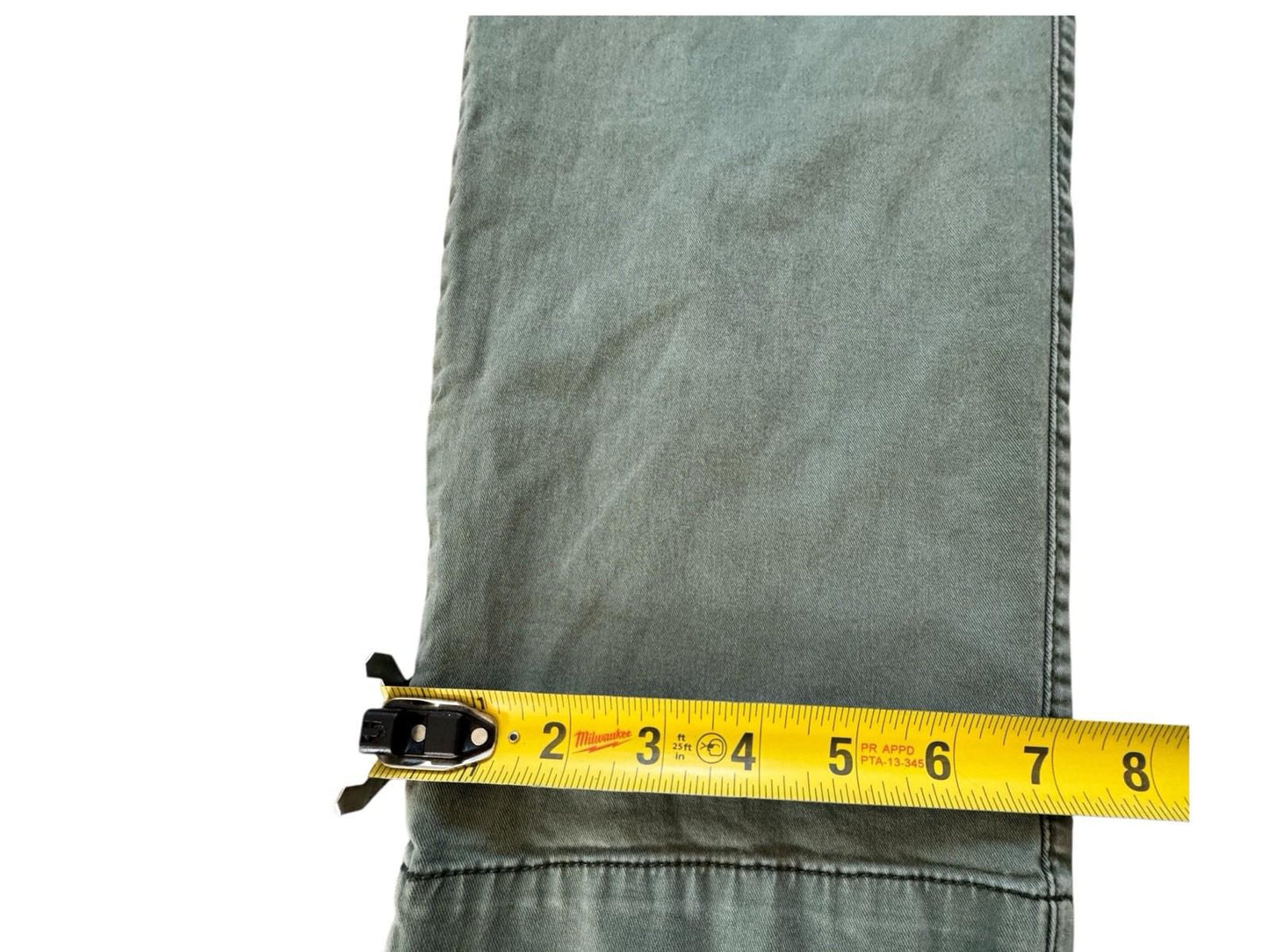 Vintage GAP KHAKIS Slim Y2K Army Green Chino Pants Mens 34 x 30