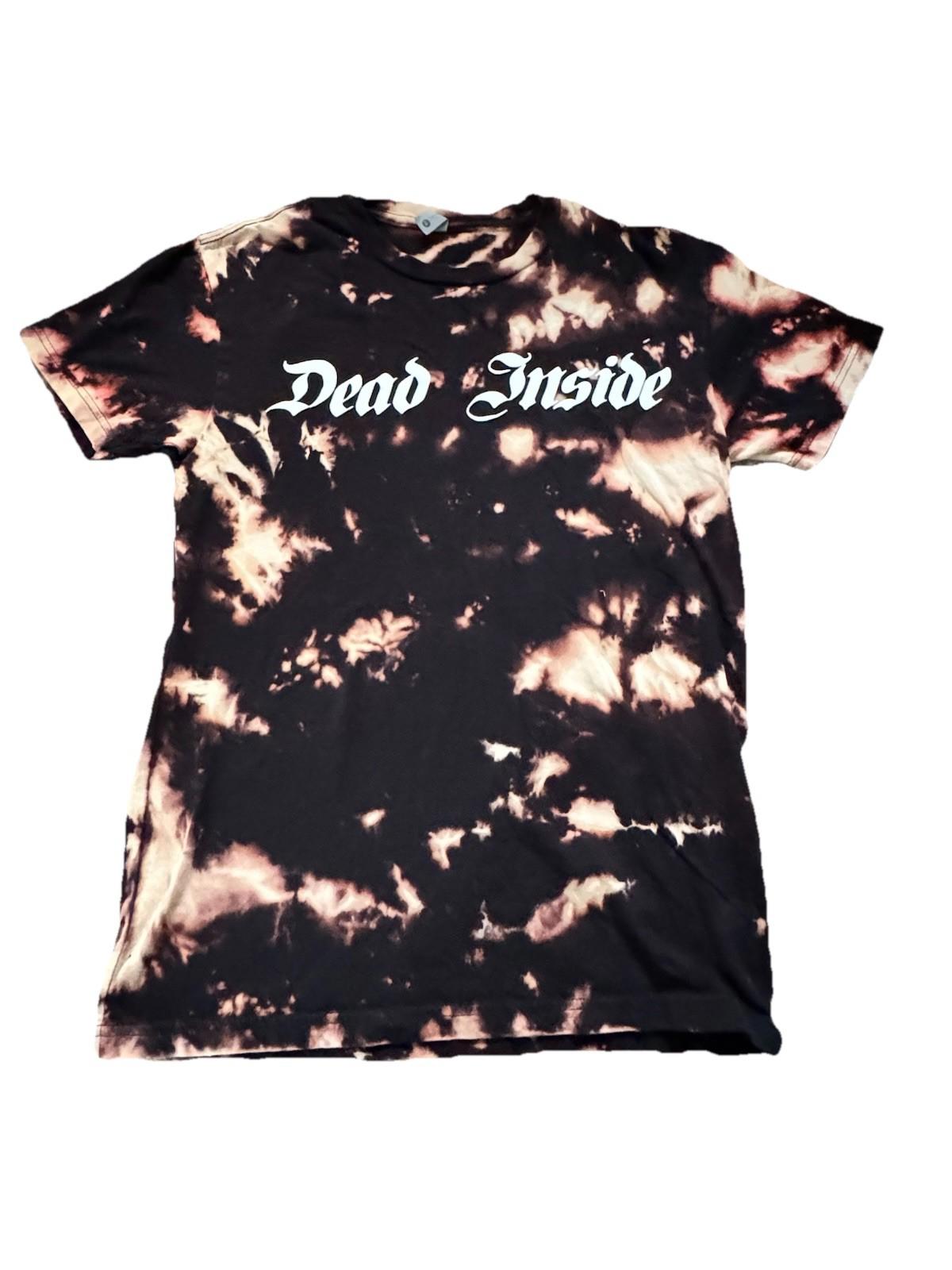 Eclipse Acrylic Dead Inside Tie Dye Tee Black Small